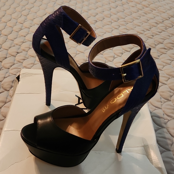 Women's Aldo Durnil Ankle Strap Heels Sz 6.5 - Picture 3 of 6
